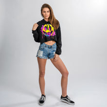 Load image into Gallery viewer, SAVI &#39;Smiley Faced Up All Night &#39; Crop Hoodie