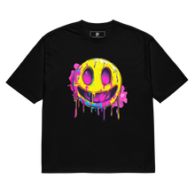 Load image into Gallery viewer, SAVI Unisex &#39;Smiley Faced Up All Night&#39; Oversized heavyweight t-shirt