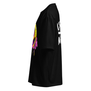 SAVI Unisex 'Smiley Faced Up All Night' Oversized heavyweight t-shirt