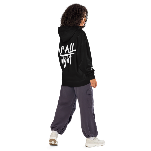 SAVI Unisex 'Smiley Faced Up All Night' Oversized heavyweight hoodie