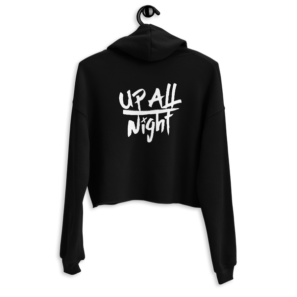 SAVI 'Smiley Faced Up All Night ' Crop Hoodie