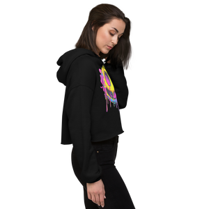SAVI 'Smiley Faced Up All Night ' Crop Hoodie